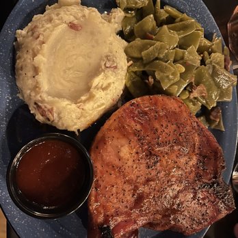 Cumberland Jacks LeConte Kitchen - A large pork chop, juicy inside. Chicken gravy in the mashed potato and menu said ochre but it was green beans. Very yummy. - Tacos Near Me - Gatlinburg, Tennessee Cumberland Jacks LeConte Kitchen - A large pork chop, juicy inside. Chicken gravy in the mashed potato and menu said ochre but it was green beans. Very yummy. - Tacos Near Me - Gatlinburg, Tennessee