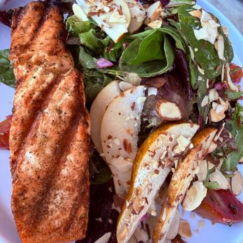 Java Nation - Kensington - Honey Pear Beet Salad with Grilled Salmon - Coffee & Tea Near Me - Kensington, Maryland