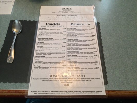 Menu photo 7 Dom's Broad St Eatery Windsor, CT