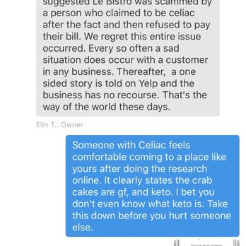 Le Bistro - Incompetent ownership. - French Near Me - Lighthouse Point, Florida