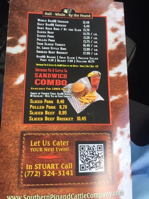 Menu photo 3 Southern Pig & Cattle - Stuart Stuart, FL
