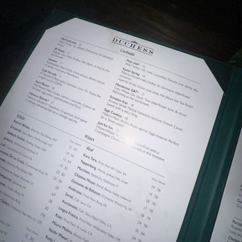 Duchess - Menu - Seafood Near Me - Houston, Texas
