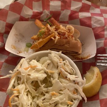 Red Hook Lobster Pound - Connecticut lobster roll and coleslaw - Seafood Near Me - Brooklyn, New York Red Hook Lobster Pound - Connecticut lobster roll and coleslaw - Seafood Near Me - Brooklyn, New York