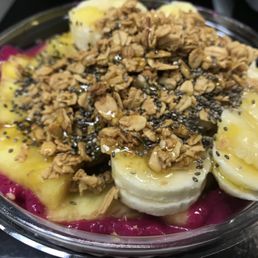 Pitaya island with chia seed Pitaya island with chia seed
