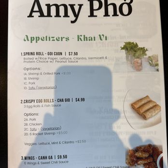 Amy Pho - Appetizer Menu - Vietnamese Near Me - Phoenix, Arizona
