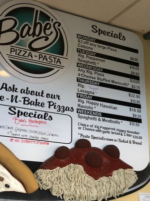 Menu photo 5 Babe's Pizza-Pasta Eureka, CA