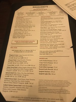 Menu photo 4 Maggiano's Little Italy Washington, DC, DC Menu photo 4 Maggiano's Little Italy Washington, DC, DC