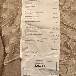 The Healing Hedge Witch - A second of two receipts. Purchases were made on two separate dates.