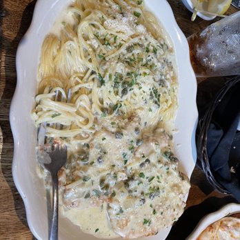 Andiamo - Chicken Piccata with spaghetti - Bars Near Me - Mystic, Connecticut