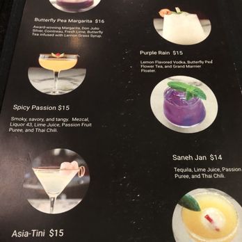 Kin Dee - Signature drink menu - Thai Near Me - Houston, Texas