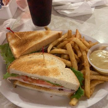 Mel's Hard Luck Diner - Club sandwich and fries - Diners Near Me - Branson, Missouri Mel's Hard Luck Diner - Club sandwich and fries - Diners Near Me - Branson, Missouri