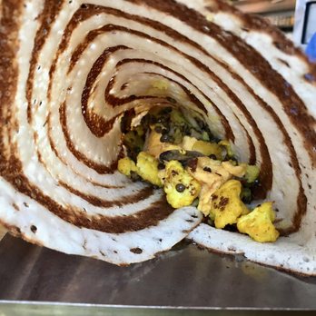 Linger - inside breakfast mushroom dosa - Asian Fusion Near Me - Denver, Colorado Linger - inside breakfast mushroom dosa - Asian Fusion Near Me - Denver, Colorado