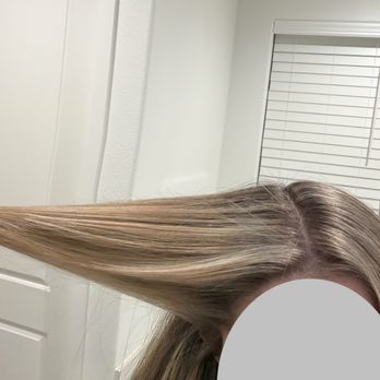 Alchemist Hair Studio - After: significant difference at color at base vs mid to ends. - Hair Salons Near Me - Monterey, California Alchemist Hair Studio - After: significant difference at color at base vs mid to ends. - Hair Salons Near Me - Monterey, California
