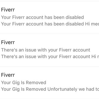 Fiverr - Fiverr illegally disables user accounts. - Graphic Design Near Me - New York, New York Fiverr - Fiverr illegally disables user accounts. - Graphic Design Near Me - New York, New York