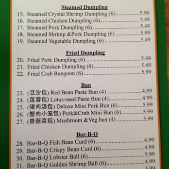 Finger Lakes Tea Company - Food menu pic 2 - Dim Sum Near Me - Waterloo, New York