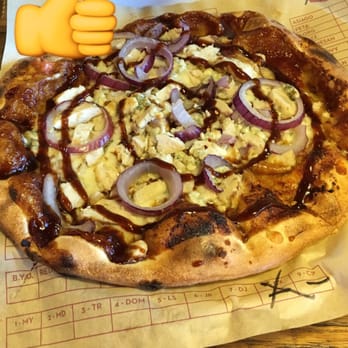 MOD Pizza - Caspian Pizza - bbq sauce, chicken, mozzarella, gargonzola, and onions - Pizza Near Me - Columbia, Maryland MOD Pizza - Caspian Pizza - bbq sauce, chicken, mozzarella, gargonzola, and onions - Pizza Near Me - Columbia, Maryland