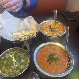 27. Chicken Tikka Masala, 31. Lamb Vindaloo, 41. Saag Aloo, 47. Lamb Kheema Naan 27. Chicken Tikka Masala, 31. Lamb Vindaloo, 41. Saag Aloo, 47. Lamb Kheema Naan