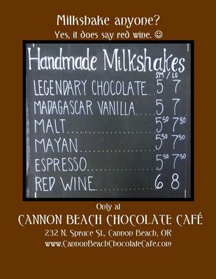 Menu photo 6 Chocolate Café Cannon Beach, OR Menu photo 6 Chocolate Café Cannon Beach, OR
