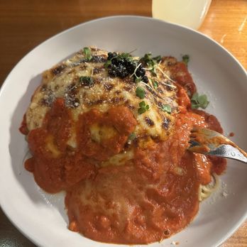 Aurora At The Celeste - Eggplant Parmesan - American Near Me - Orlando, Florida Aurora At The Celeste - Eggplant Parmesan - American Near Me - Orlando, Florida