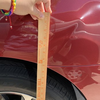 Rasor Sharp Paintless Dent Repair - Before - Mobile Dent Repair Near Me