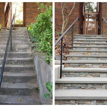 Somerset Stoneworks - before and after cleaning - Landscape Architects or Designers Near Me