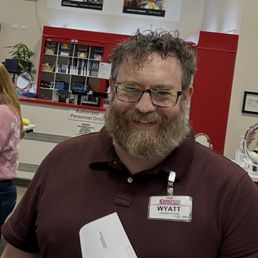 Wyatt in the Optical Department