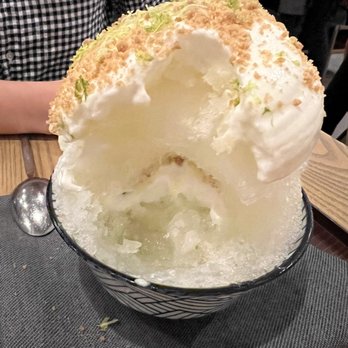 Ernest - Key lime pie shaved ice. Cream on top and inside the shaved ice. - New American Near Me - San Francisco, California