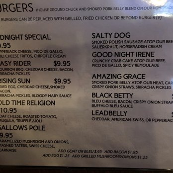 BRGRBELLY - Menu - Burgers Near Me - Chicago, Illinois