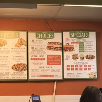 TOGO'S Sandwiches - Menu - Sandwiches Near Me - Scotts Valley, California