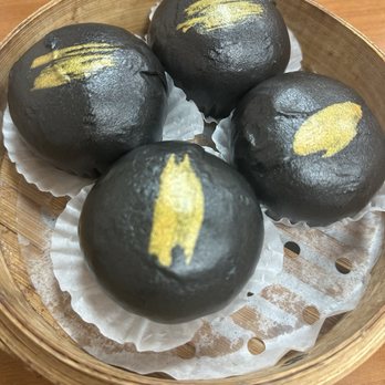Dumpling Capital - Black and Golden Lava Bun - Dim Sum Near Me - Santa Clara, California Dumpling Capital - Black and Golden Lava Bun - Dim Sum Near Me - Santa Clara, California