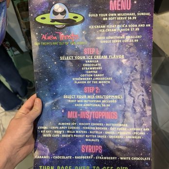 Alien Treats - Menu of options - Candy Stores Near Me - Orlando, Florida Alien Treats - Menu of options - Candy Stores Near Me - Orlando, Florida