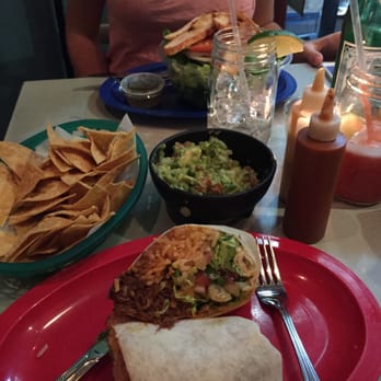 El Mitote - Barbacoa burrito, Chips and guac - Salad Near Me - New York, New York