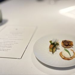 Votum Restaurant - Mousse Tart and Panisse trio
