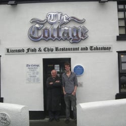 The Cottage Restaurant - Not in fact a photocall for The Restaurant 2010, but my best friend & my grandad!
