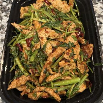 N.E. Chinese Restaurant - P9. Spicy Pork with Cilantro - Chinese Near Me - Columbus, Ohio