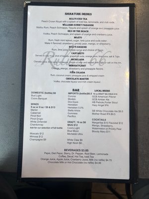 Menu photo 2 Rulu’s 66 Bar and Grill Williams, AZ