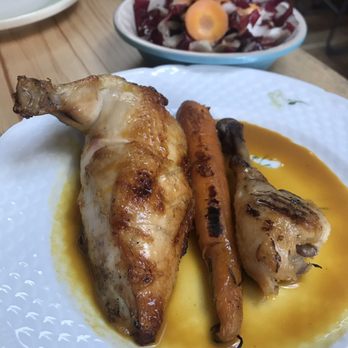 Mägo - Roasted chicken with radicchio - Colombian Near Me - Oakland, California Mägo - Roasted chicken with radicchio - Colombian Near Me - Oakland, California