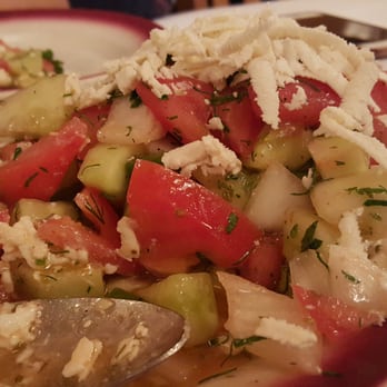 Taci's Beyti - Small Shepherd Salad with Feta Cheese - Turkish Near Me - Brooklyn, New York Taci's Beyti - Small Shepherd Salad with Feta Cheese - Turkish Near Me - Brooklyn, New York