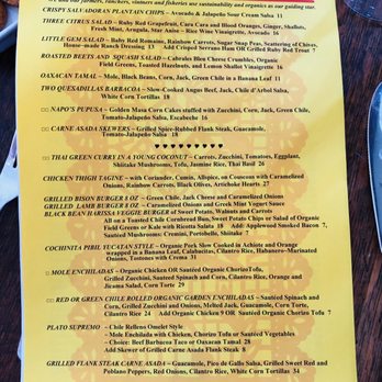 Cafe Pasqual's - Menu - Vegetarian Near Me - Santa Fe, New Mexico