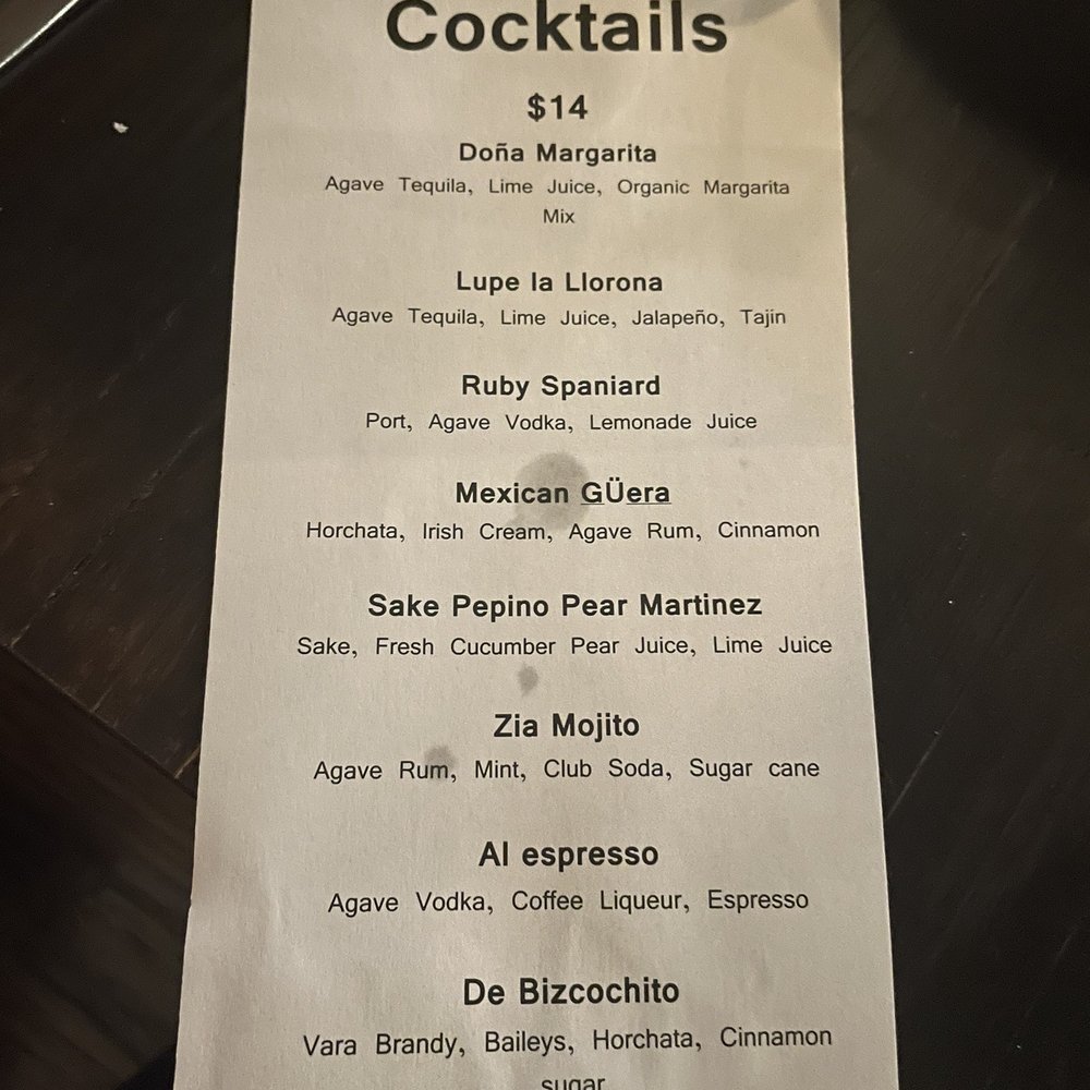 Debajo Tapas ABQ - Cocktail menu - Spanish Near Me - Albuquerque, New Mexico Debajo Tapas ABQ - Cocktail menu - Spanish Near Me - Albuquerque, New Mexico