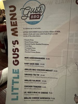 Menu photo 3 Gus's Barbecue South Pasadena, CA