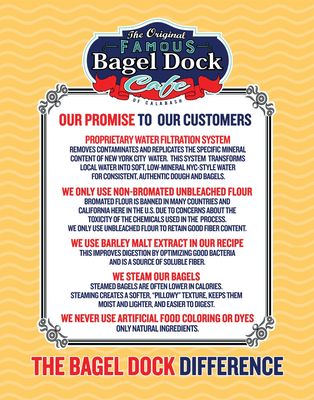 Menu photo 1 The Original Famous Bagel Dock Cafe Calabash, NC Menu photo 1 The Original Famous Bagel Dock Cafe Calabash, NC