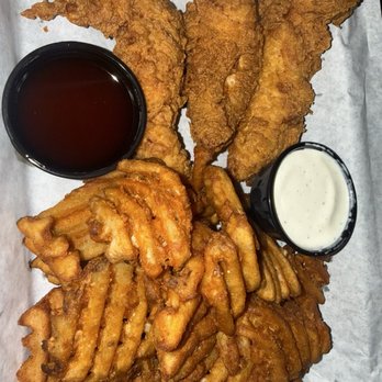Bawk! by Urban Roots - Chicken 3 PC Tenders Basket & Waffle Fries - Chicken Shop Near Me - Sacramento, California