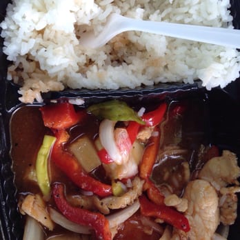Thai Time - Sweet & sour chicken with steamed rice...yummy! - Thai Near Me - McDonough, Georgia Thai Time - Sweet & sour chicken with steamed rice...yummy! - Thai Near Me - McDonough, Georgia