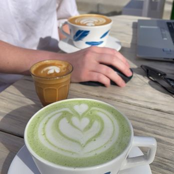 Blue Sparrow Coffee - Matcha oat milk latte - Coffee & Tea Near Me - Denver, Colorado