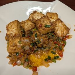 Fried Tofu with Salted Egg Yolk