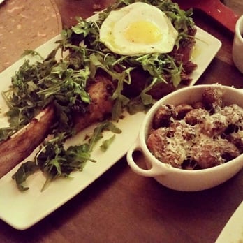 GIADA - BF's view:
28oz Bone-in Tuscan Rib-Eye finished with lemon,
a sunny side up egg & arugula
Lemon Potatoes, smashed & fried - Italian Near Me - Las Vegas, Nevada GIADA - BF's view:
28oz Bone-in Tuscan Rib-Eye finished with lemon,
a sunny side up egg & arugula
Lemon Potatoes, smashed & fried - Italian Near Me - Las Vegas, Nevada