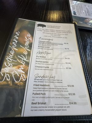 Menu photo 1 Susquehanna Smokehouse Milton, PA Menu photo 1 Susquehanna Smokehouse Milton, PA