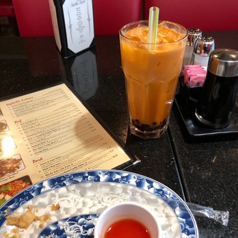 Jade China - Tai Tea with Boba served very fast and courteously by a sweet lady. - Chinese Near Me - Riverside, California Jade China - Tai Tea with Boba served very fast and courteously by a sweet lady. - Chinese Near Me - Riverside, California