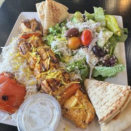 Chicken kebab plate Chicken kebab plate